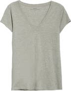 Vince Pima Cotton V-Neck Top