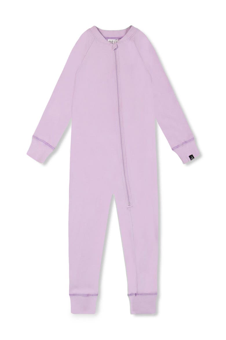 Baby Girl's One Piece Thermal Underwear Lilac, Main, color, Lupine
