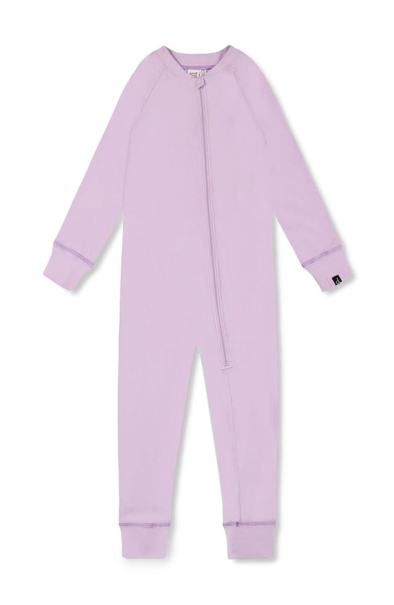 Deux par Deux Baby Girl's One Piece Thermal Underwear Lilac, Main, color, 