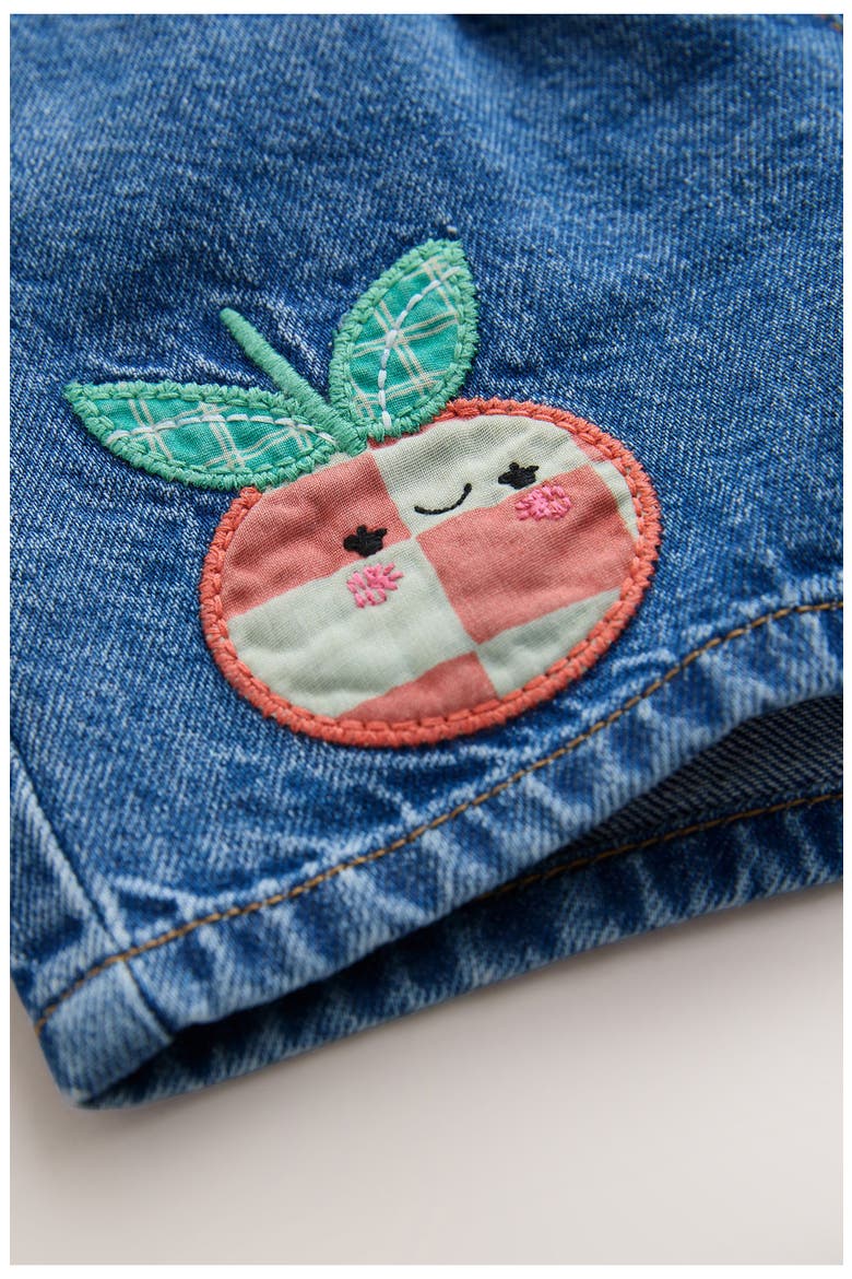 Kids' Embroidered Denim Shorts, Alternate, color, BLUE