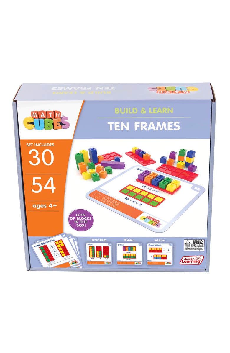 Junior Learning Mathcubes Ten Frames 30 Activity Set, Main, color, Multicolored