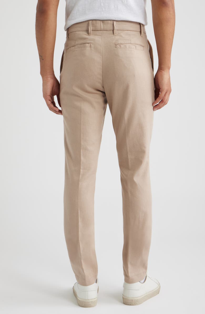 Bugatchi Aerolinen Linen Blend Chinos, Alternate, color, Desert