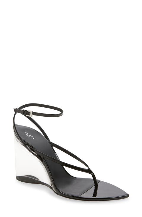 Invisible Wedge Ankle Strap Sandal (Women)