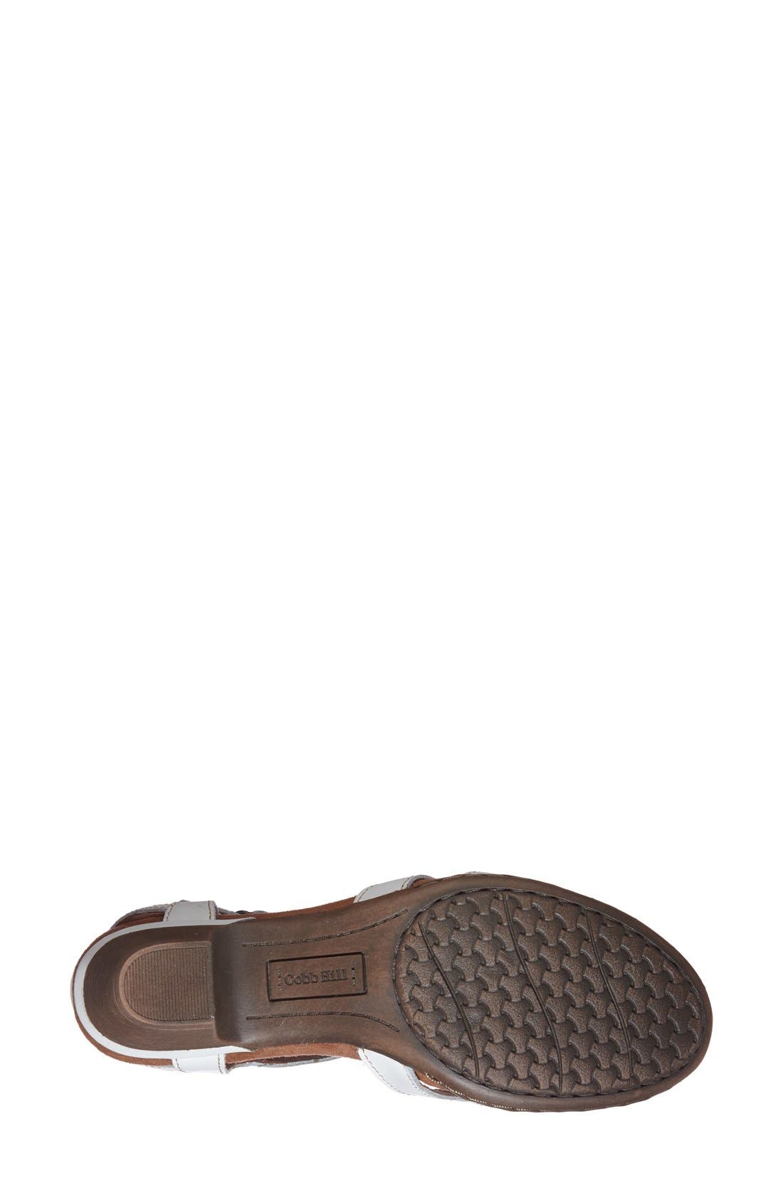 'Aubrey' Sandal, Alternate, color, WHITE