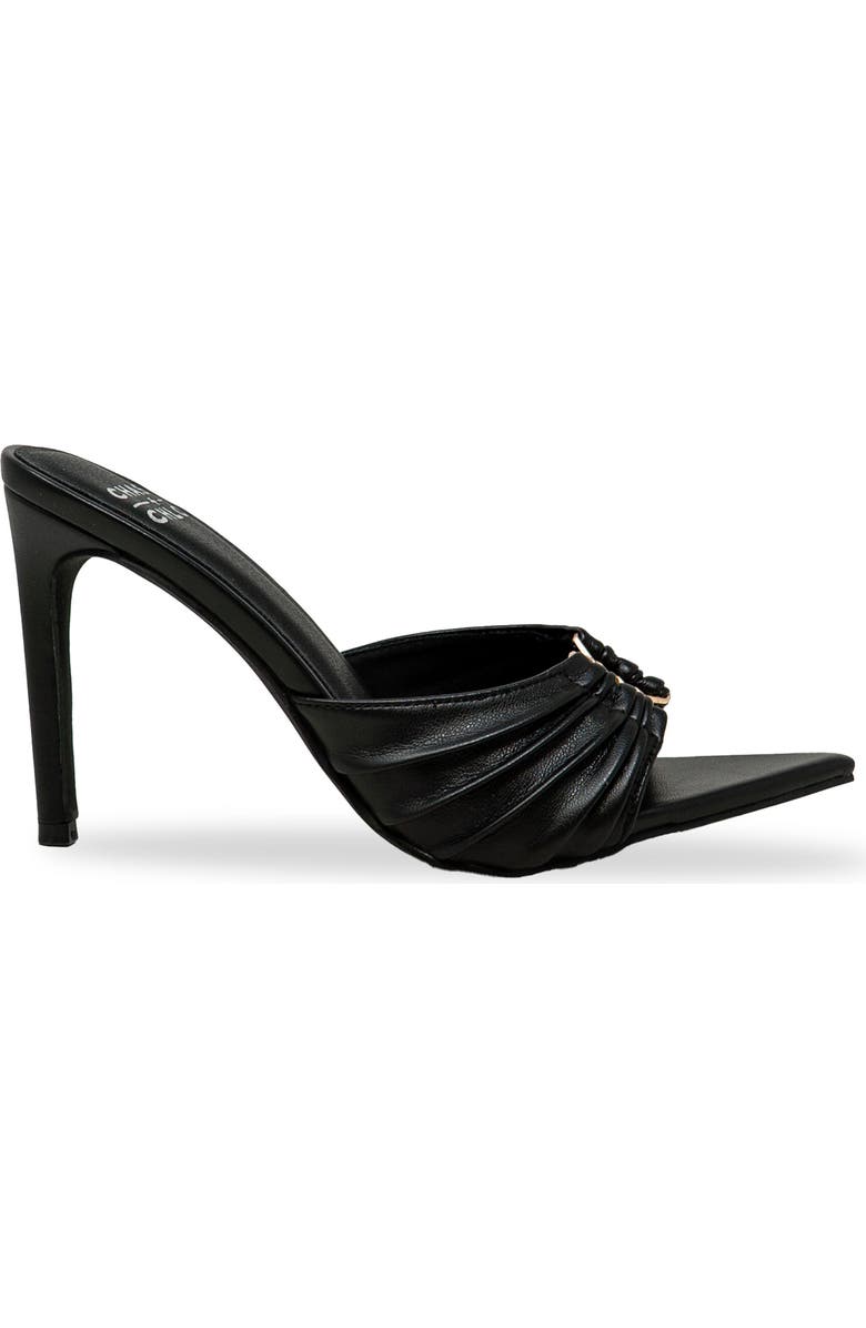 CHASE AND CHLOE Stiletto Mule Sandal, Alternate, color, Black