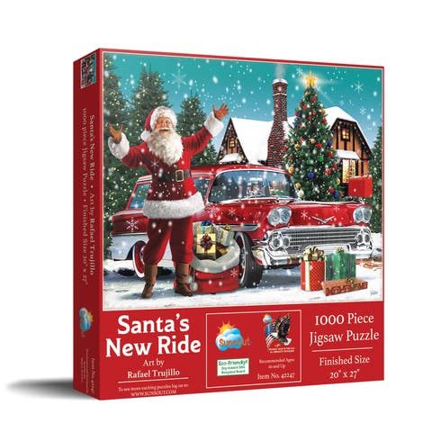 Santa's New Ride 1000 piece Jigsaw Puzzle for Adults