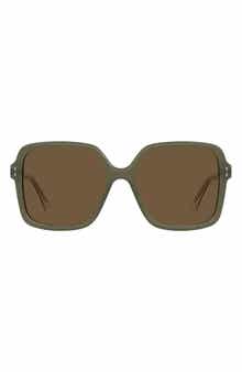 58mm Square Sunglasses