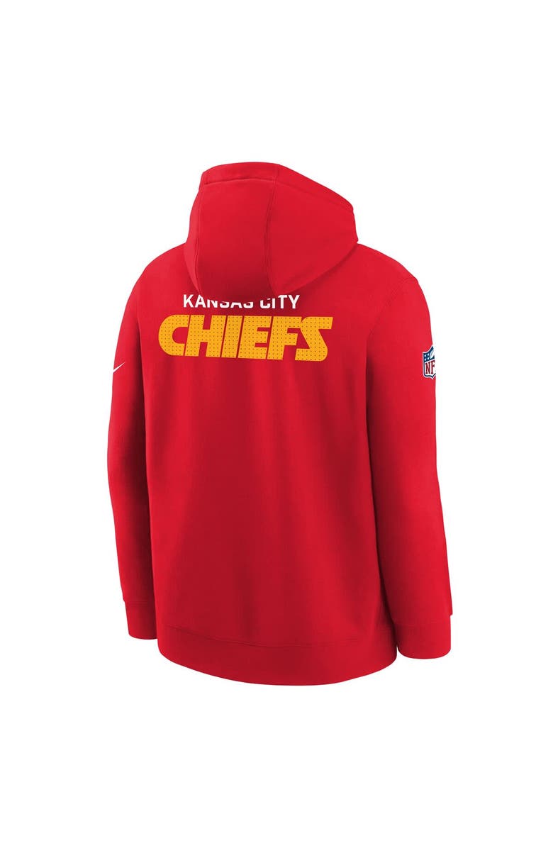 Nike Youth Nike Red Kansas City Chiefs Sideline Club Fleece Hoodie, Alternate, color, Red
