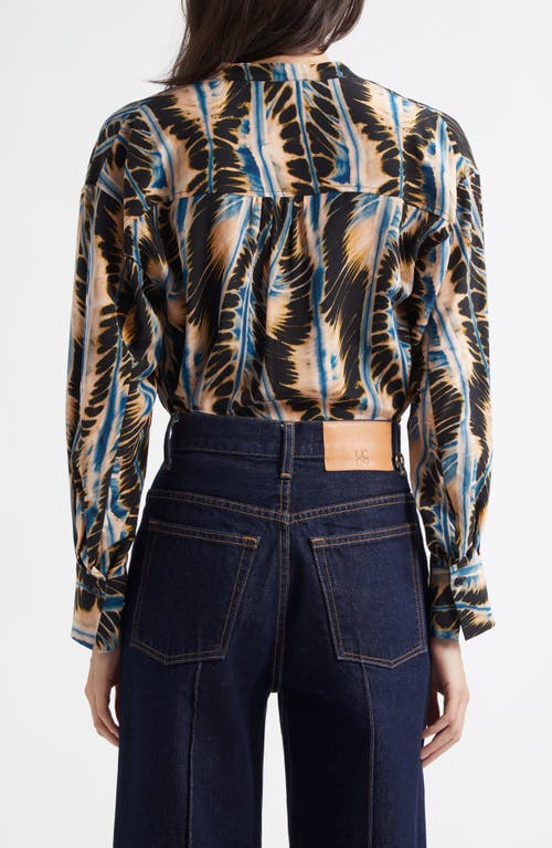 Ulla Johnson Nehir Printed Silk Blouse In River