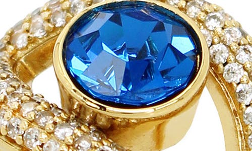 KURT GEIGER KURT GEIGER LONDON PAVÉ CRYSTAL EVIL EYE COCKTAIL RING 