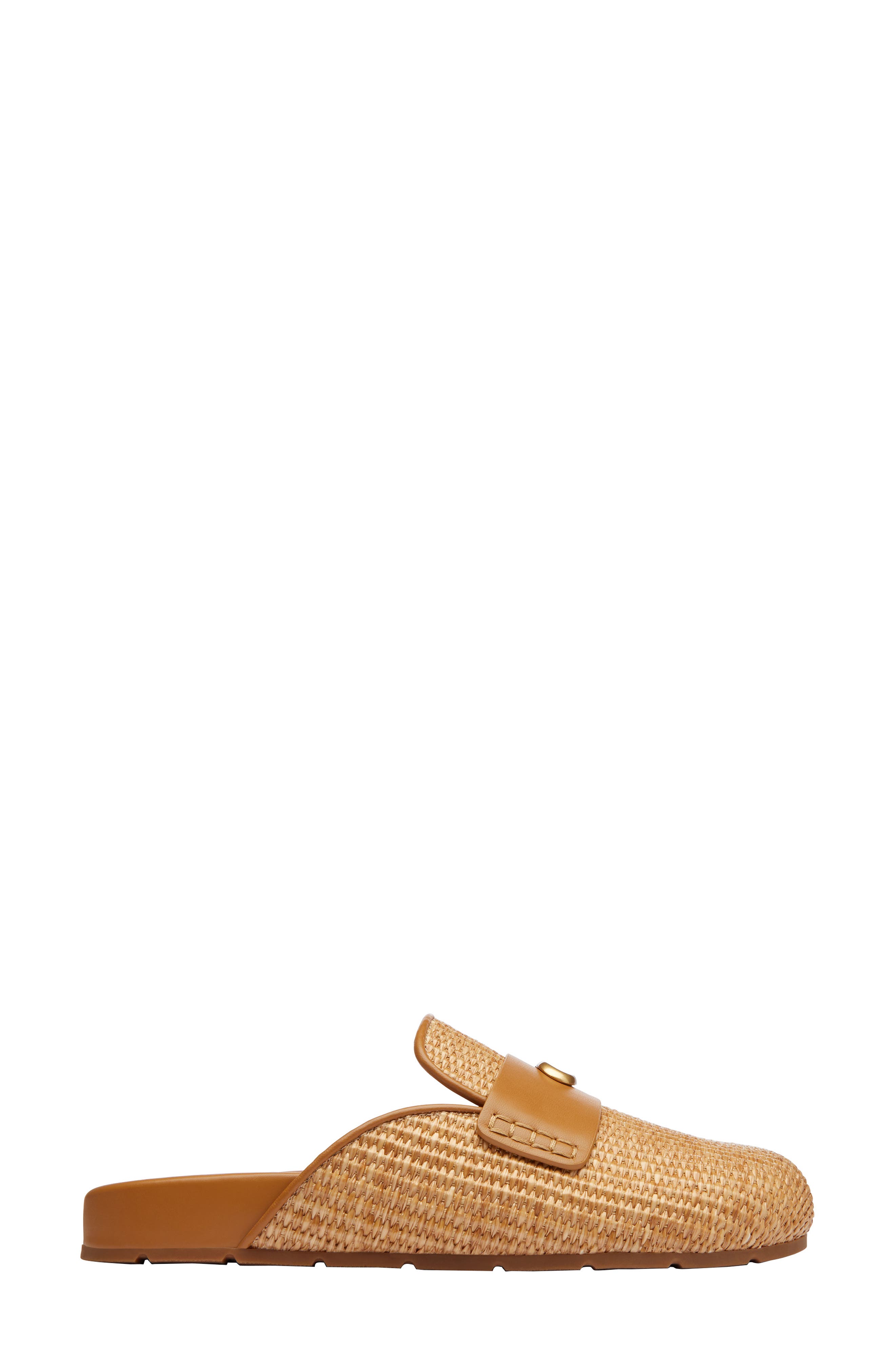COACH Sculpted C Straw Clog, Alternate, color, 