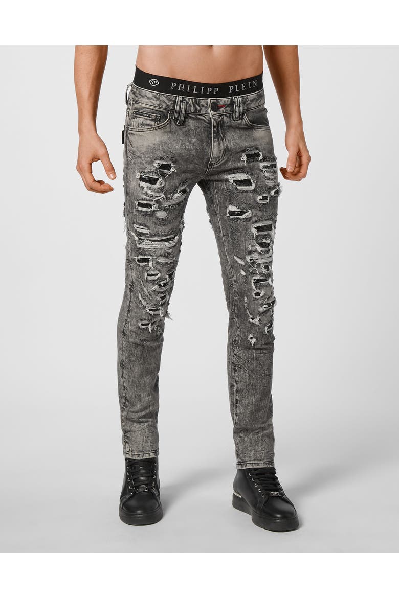 Jeans Slim Fit Men, Main, color, GrayPowder