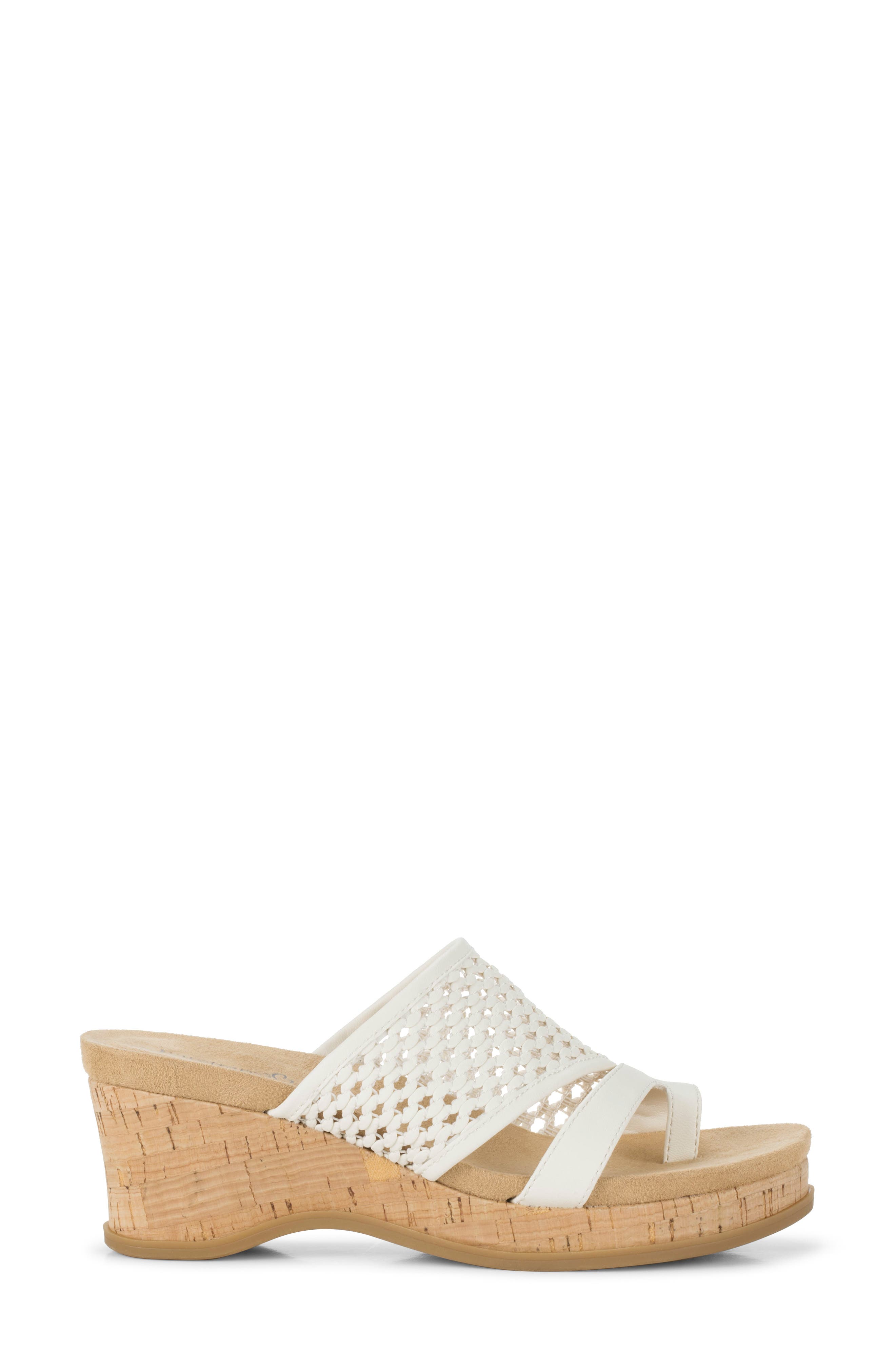 BARETRAPS Cherish Wedge Sandal, Alternate, color, Cream