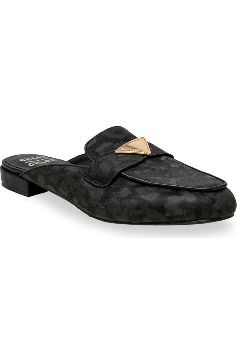 CHASE AND CHLOE Loafer Mule, Main, color, Black