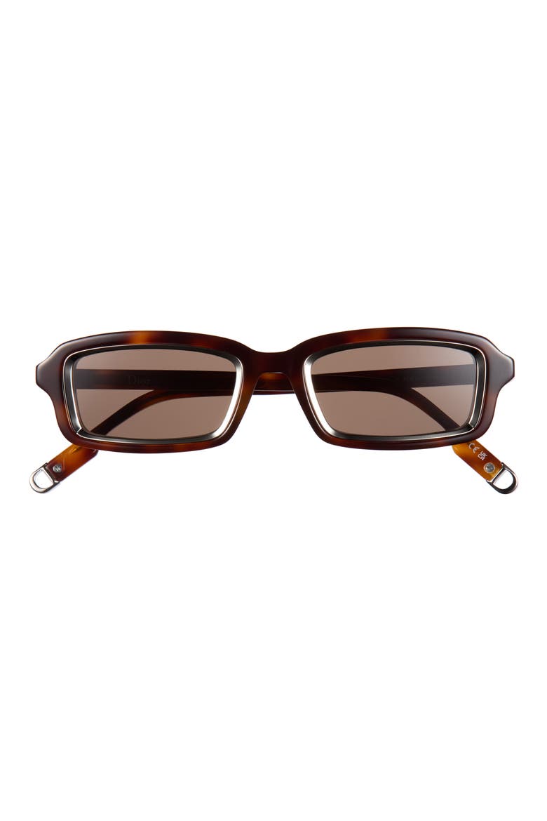 DiorSymbol S2I Rectangular Sunglasses, Main, color, HAVANA/ OTHER / BROWN