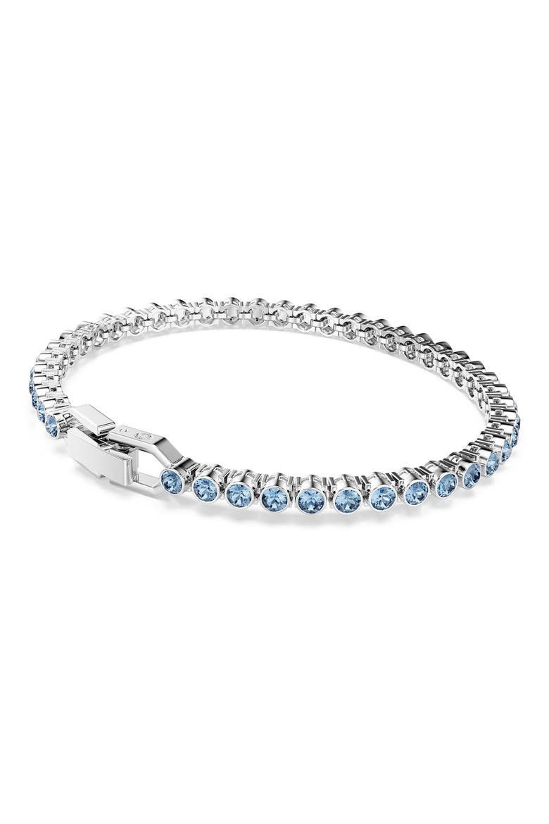 Imber Bezel Set Crystal Tennis Bracelet, Alternate, color, BLUE