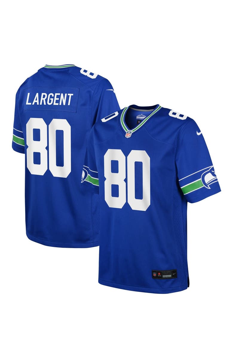 Nike Youth Nike Steve Largent Royal Seattle Seahawks Alternate Retired Player Game Jersey, Main, color, Royal