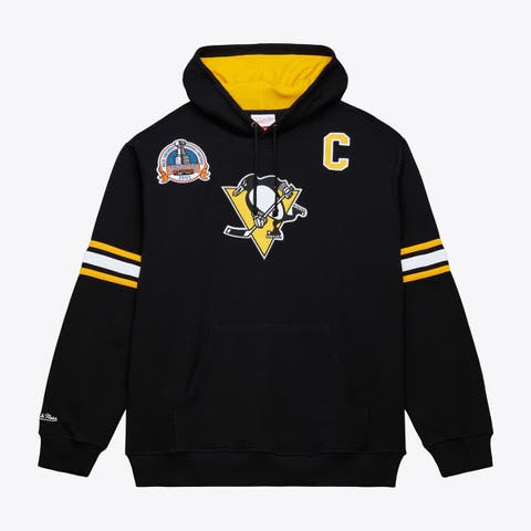 Men
s Mitchell 
Ness Mario Lemieux Black Pittsburgh Penguins 1992 Name 
Number Premium Pullover Hoodie