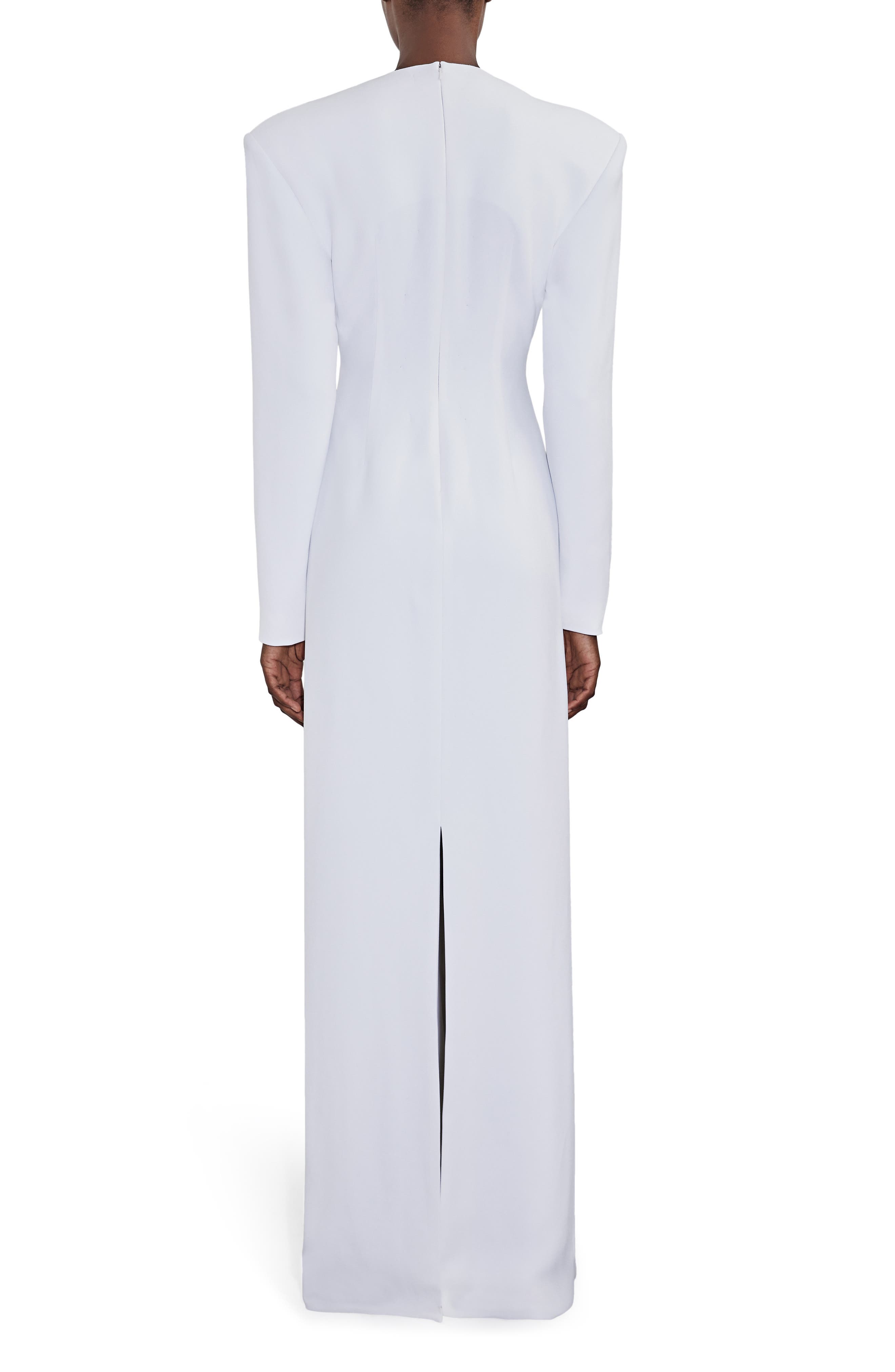 Et Ochs Melody Metallic Floral Long Sleeve Column Gown (Women) | Nordstrom