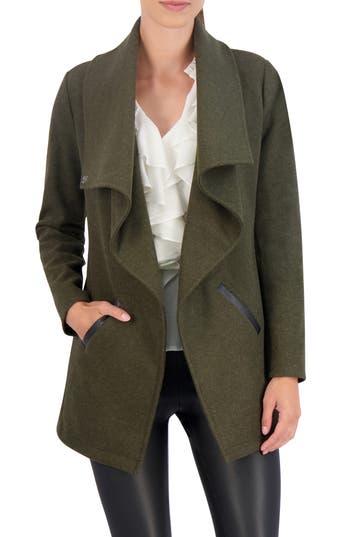 Ookie & Lala Women's Wool Blend Jacket In Military