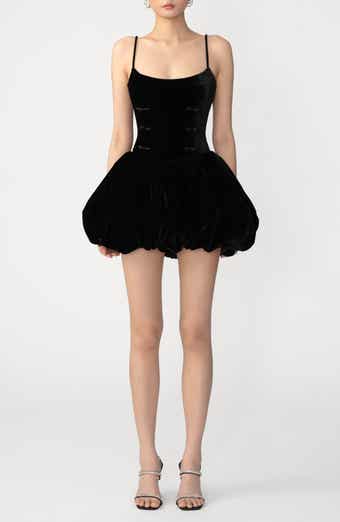 Miley Bubble Hem Velvet Minidress