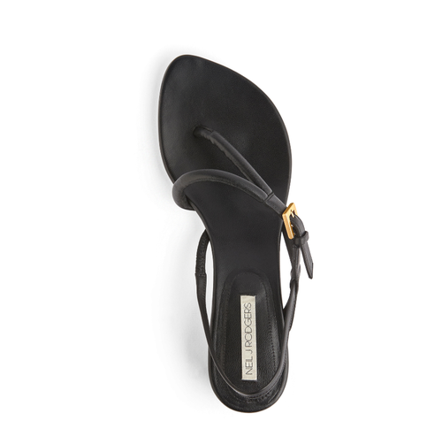 Neil J. Rodgers Eddie Sandal In Black Nappa
