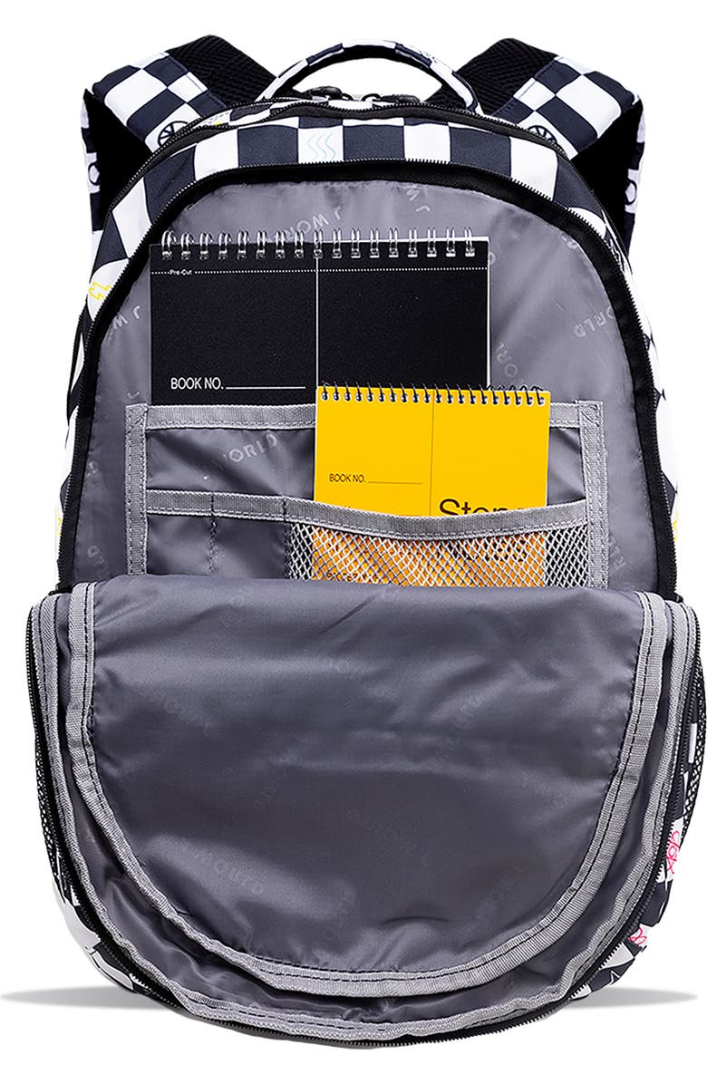 J World Cornelia Kids School Backpack, Alternate, color, Icon Checkers
