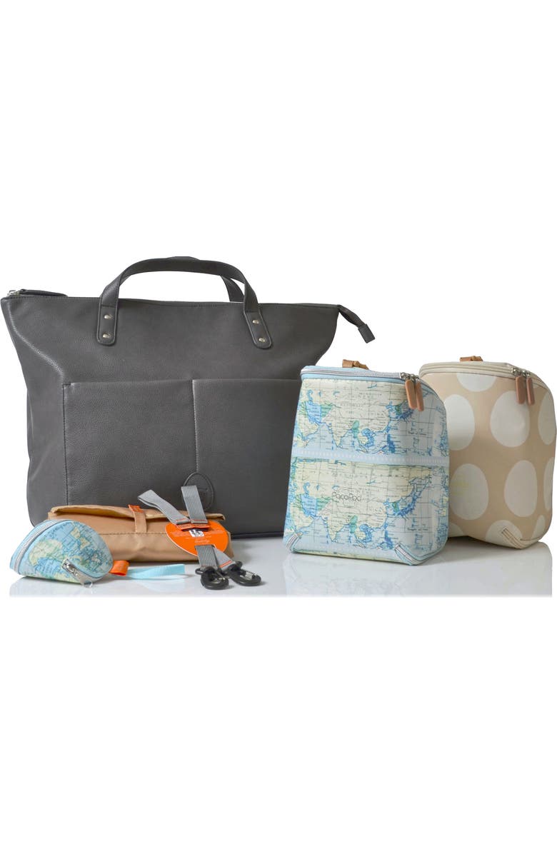 PacaPod Saunton Faux Leather Convertible Diaper Backpack, Alternate, color,