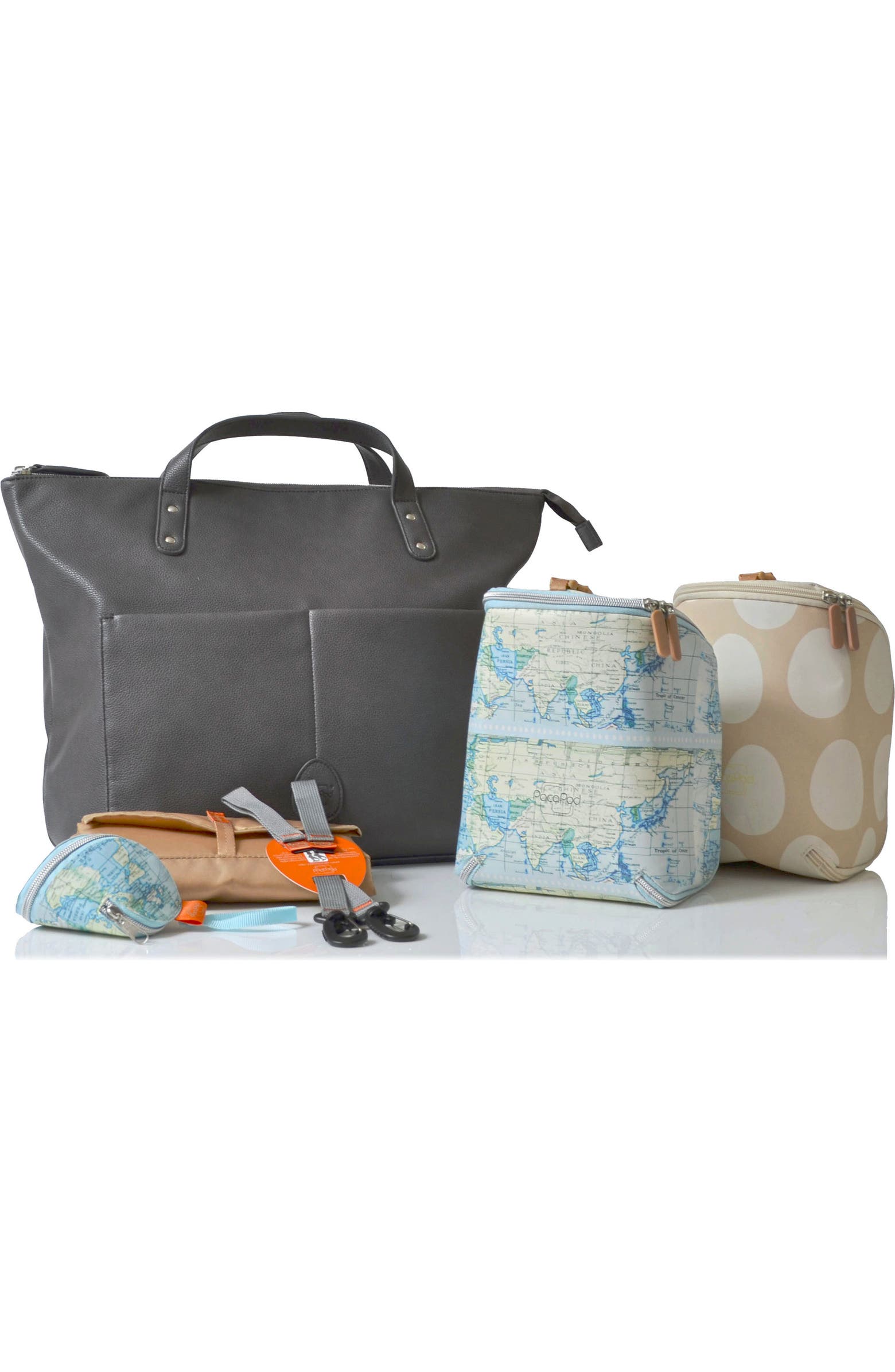 PacaPod Saunton Faux Leather Convertible Diaper Backpack | Nordstrom