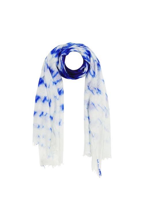 Mer St. Barth Cashmere Dip Dye Shawl In Indigo Blue