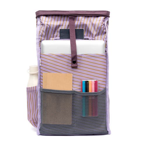 Lefrik Roll Mini Backpack In Purple