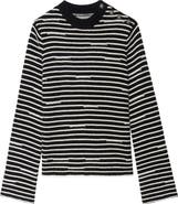 Zadig & Voltaire Spiky Stripes Wool & Cashmere Sweater