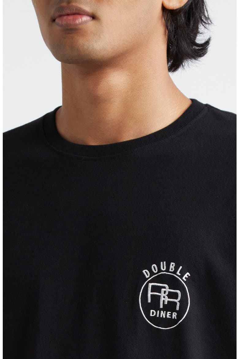'Twin Peaks' Cotton Graphic T-Shirt, Alternate, color, BLACK