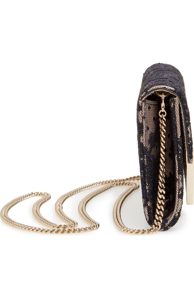 Jimmy Choo Emmie Floral Lace Clutch, Alternate, color,