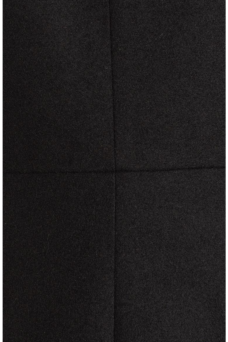 Naomi Faux Fur Collar Coat, Alternate, color, BLACK