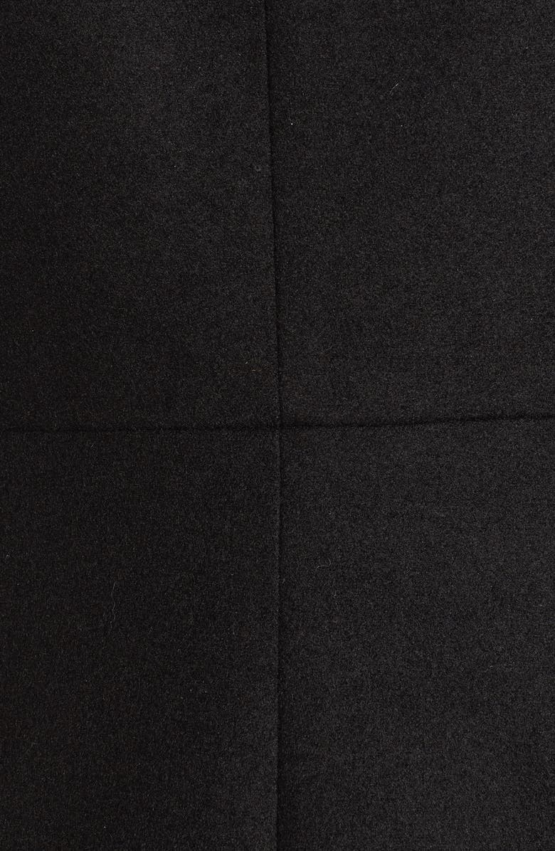 Topshop Naomi Faux Fur Collar Coat, Alternate, color, 