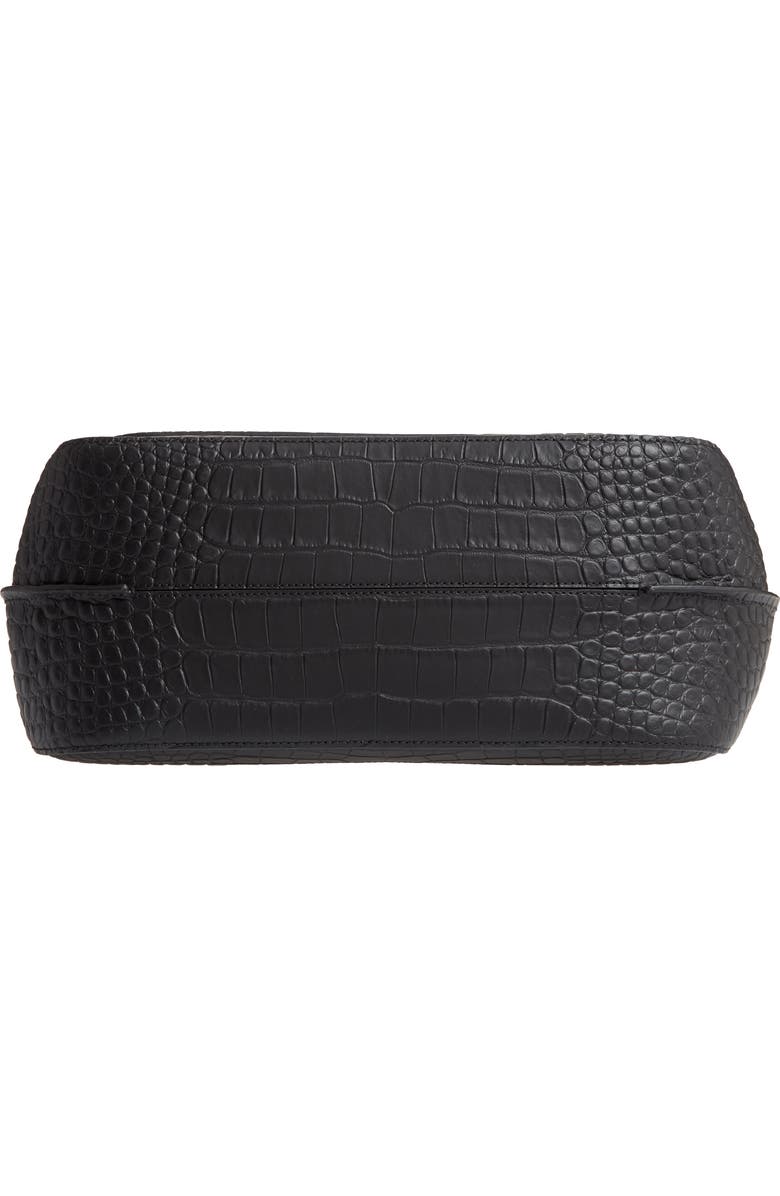 Mulberry Amberley Croc Embossed Leather Satchel, Alternate, color,