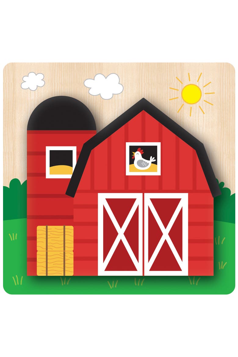 Farm Wood Puzzles 4-Pack, Alternate, color, Multicolor