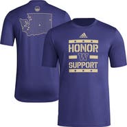 adidas Men's adidas Purple Washington Huskies Honor & Support Pre-Game T-Shirt