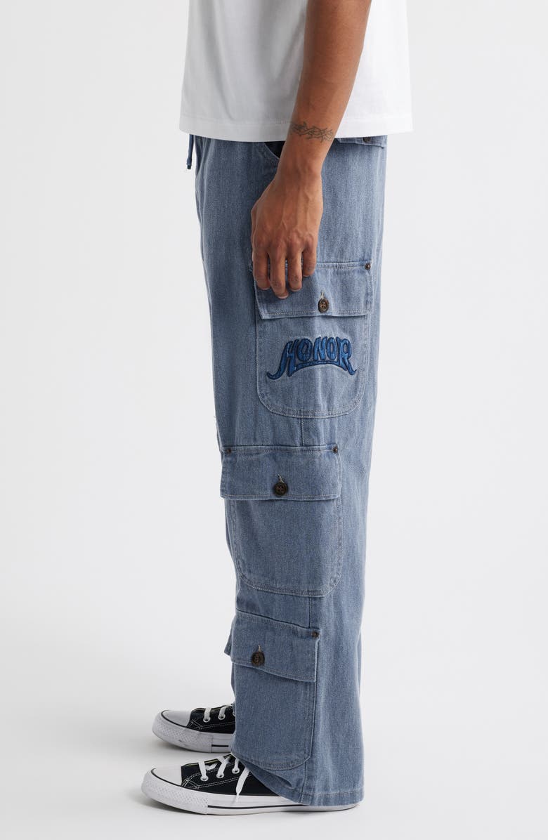 HONOR THE GIFT Motorhead Cotton Twill Cargo Pants, Alternate, color, Navy