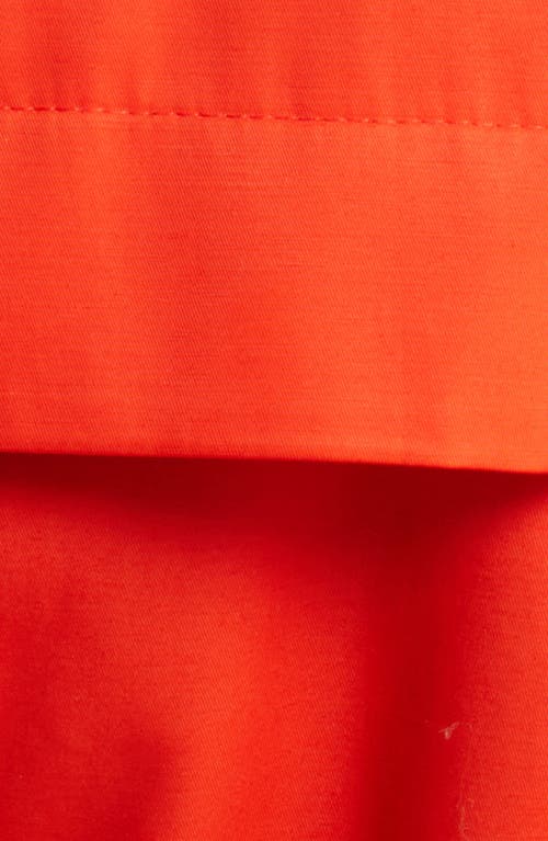 Sam Edelman Water Repellent Cotton Blend Trench Coat In Orange