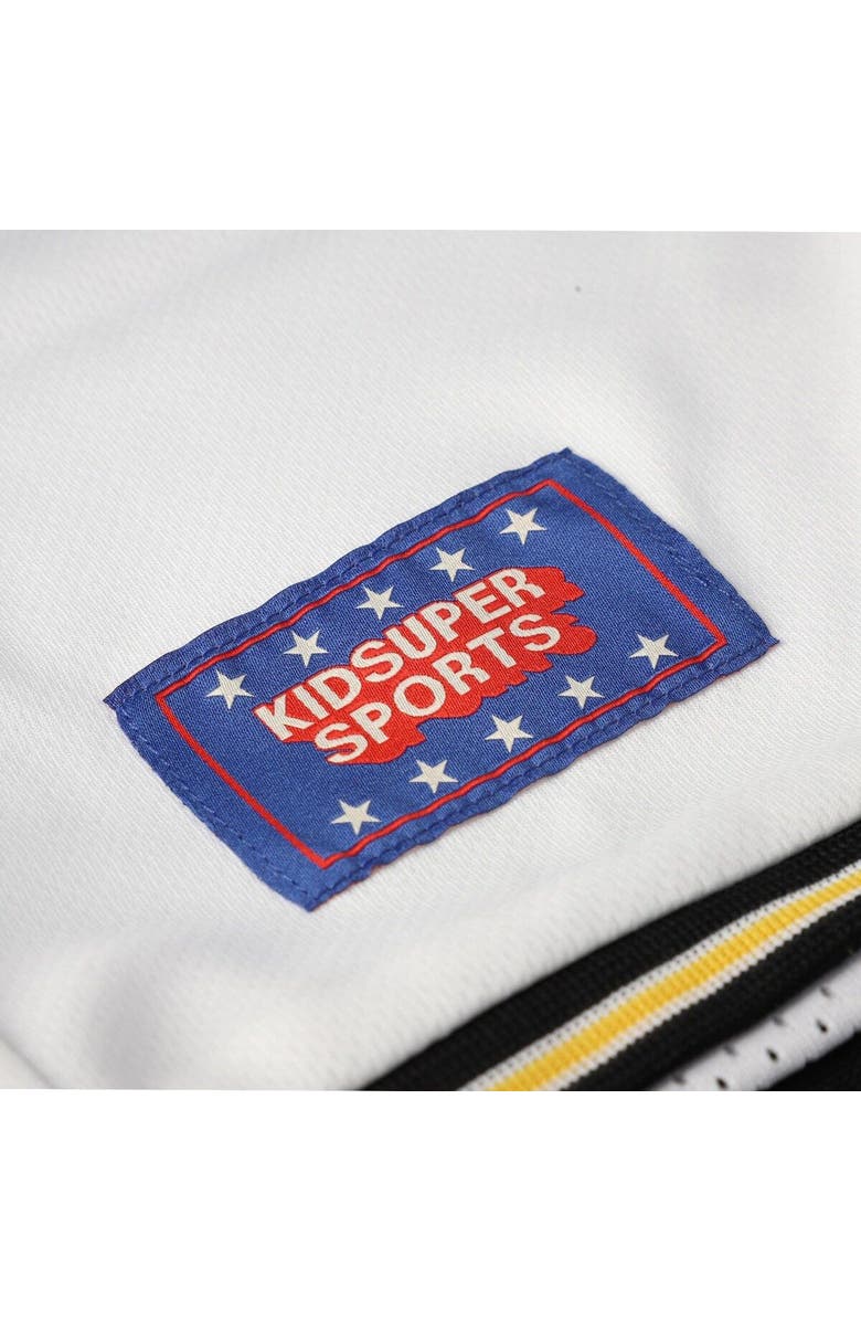 NBA X KIDSUPER Unisex NBA & KidSuper Studios by Fanatics White Utah Jazz Hometown Shorts, Alternate, color, White