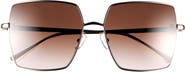 Tory Burch 57mm Gradient Square Sunglasses