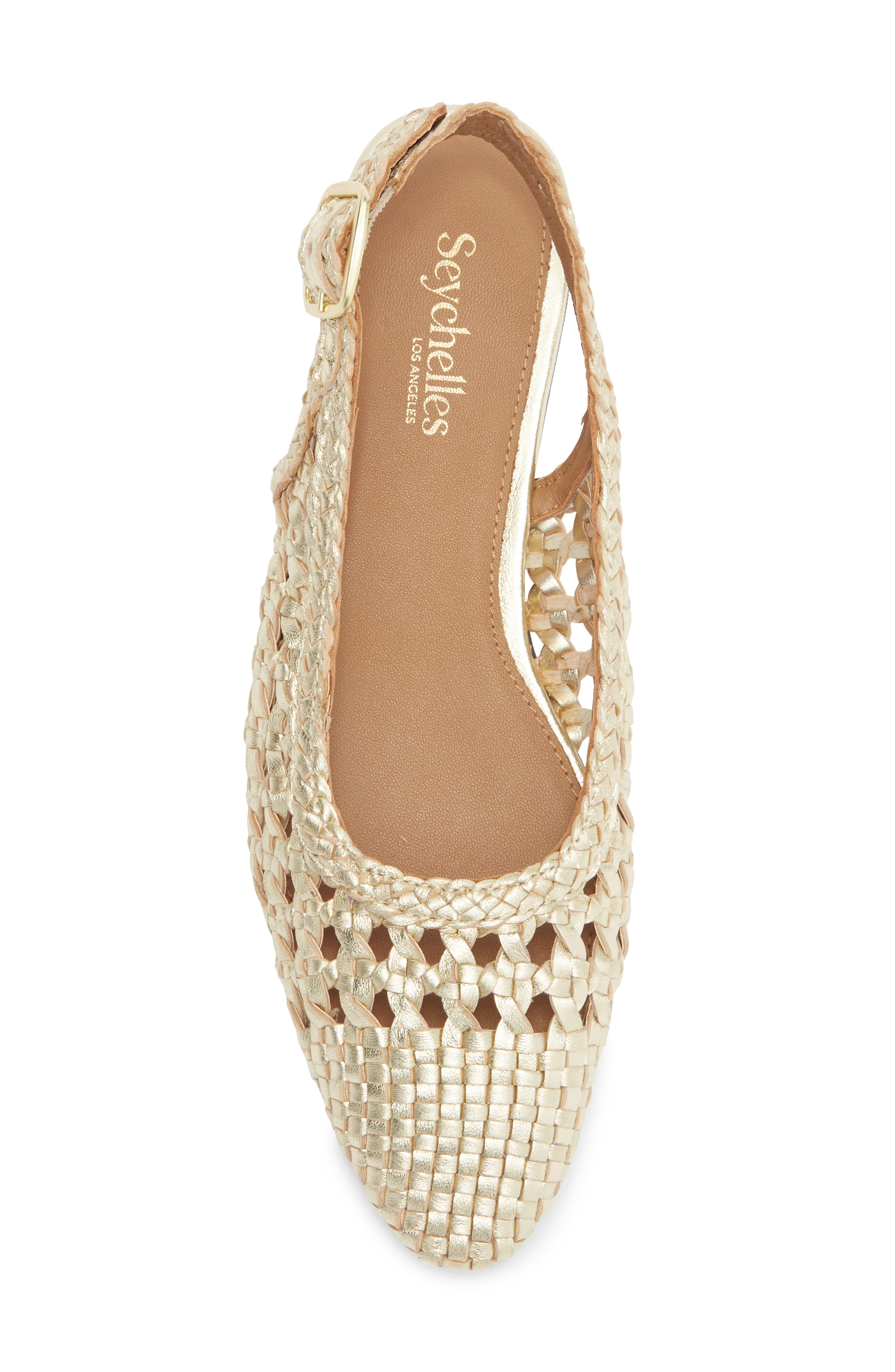 Seychelles Avalon Slingback Flat, Alternate, color, Gold