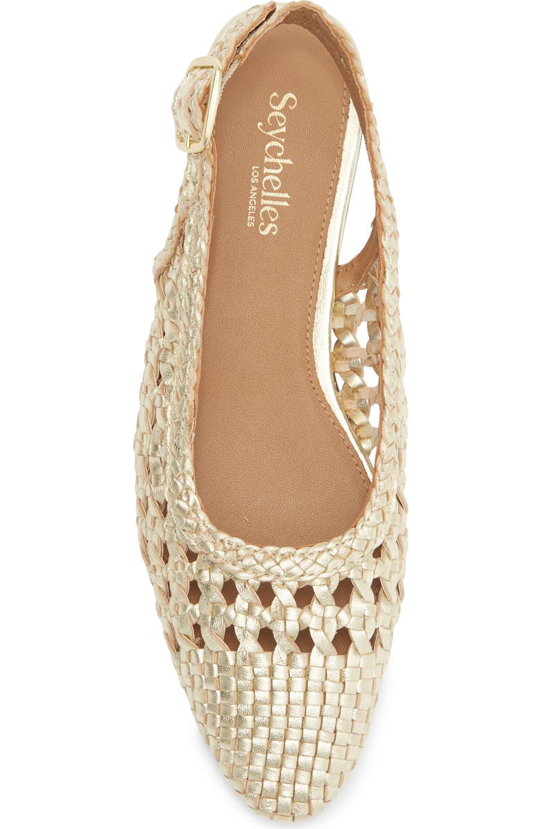Seychelles Avalon Slingback Flat, Alternate, color, Gold