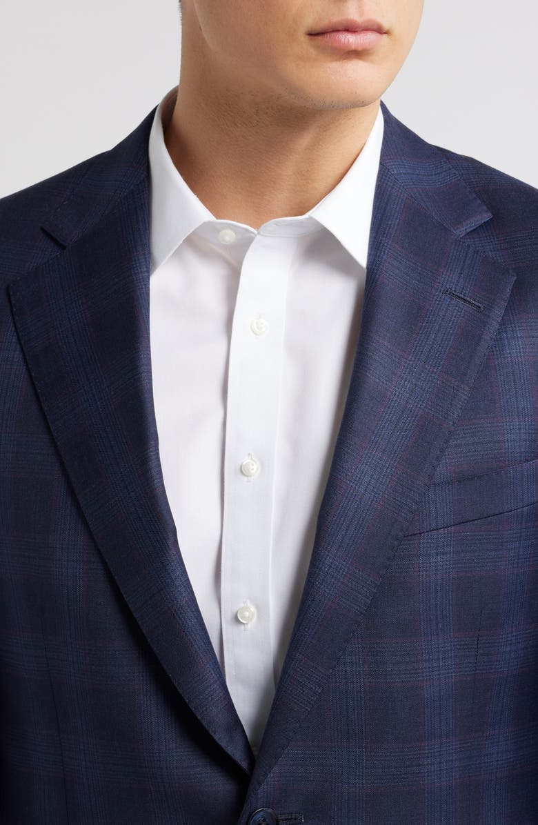 Peter Millar Hartford Classic Fit Plaid Wool Sport Coat, Alternate, color, 