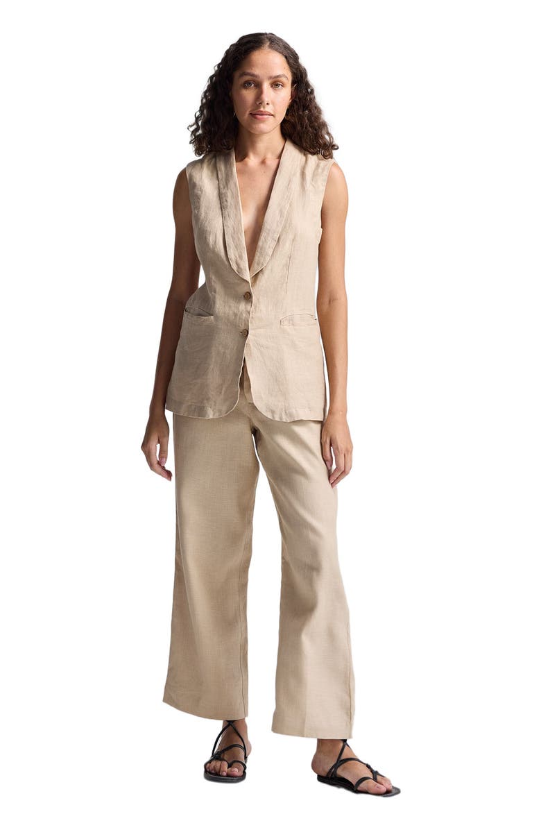 Reistor Women's Wide Leg Pants in Hemp, Alternate, color, Neutral Beige