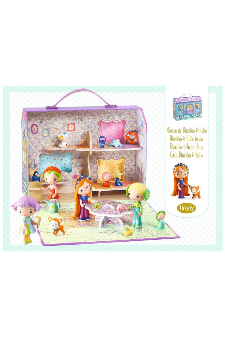 Tinyly Bluchka & Indie House Playset, Alternate, color, MULTI