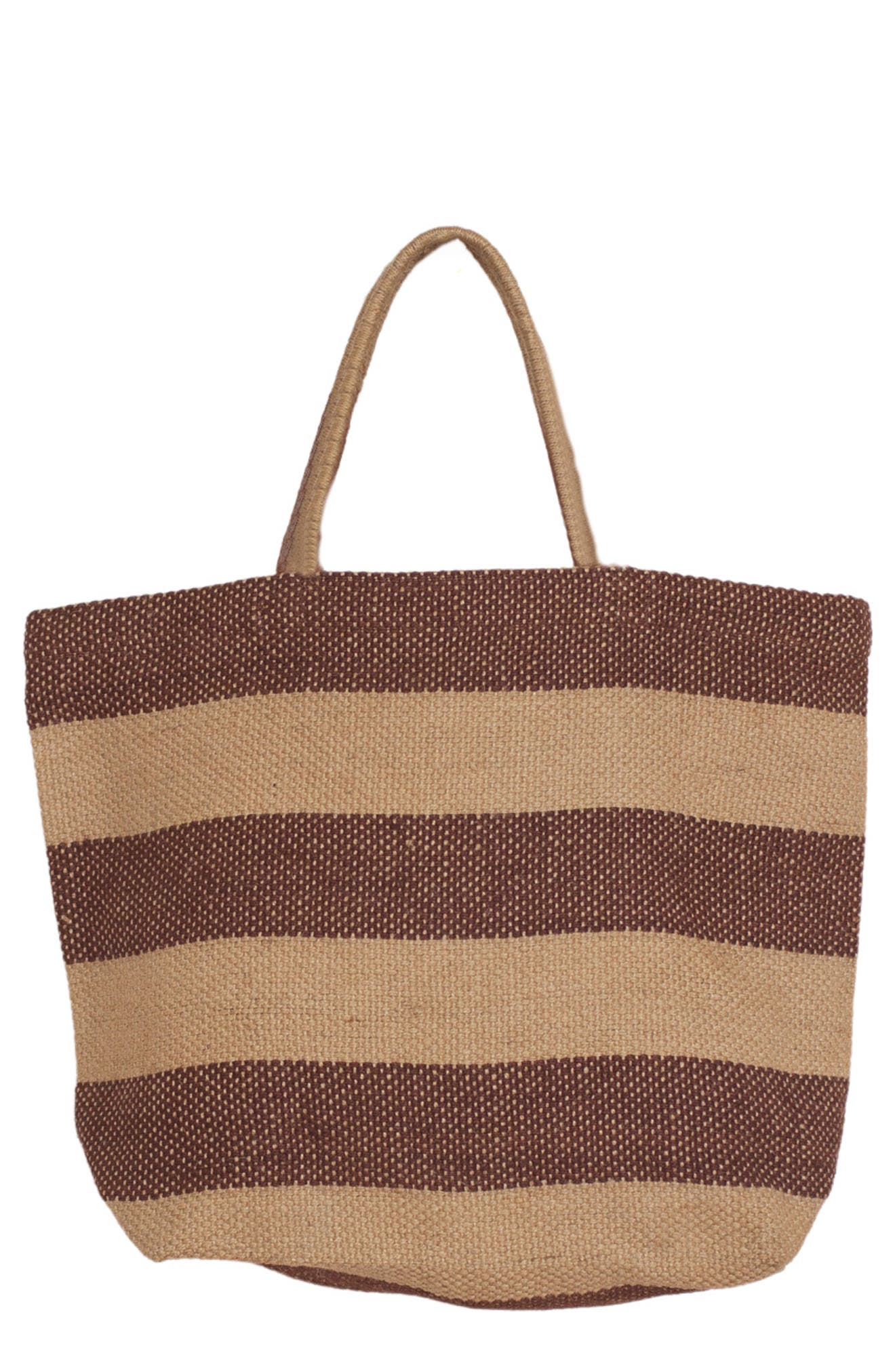 Will & Atlas Brooklyn Market Shopper Jute Tote, Main, color, Copper