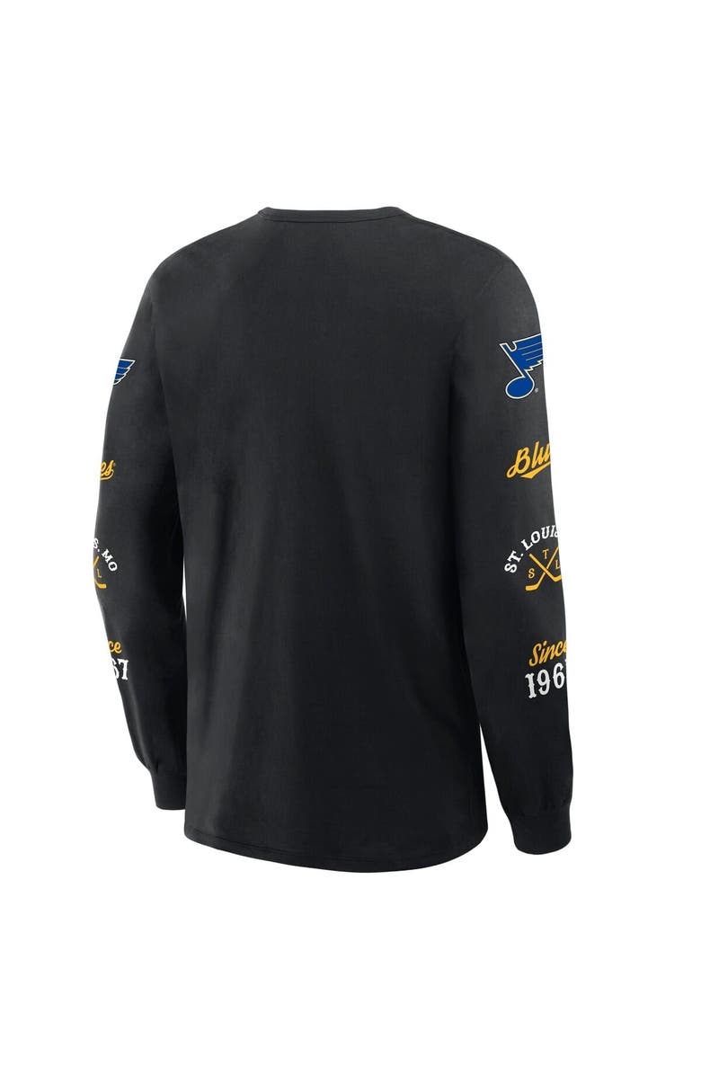 FANATICS Men's Fanatics Black St. Louis Blues Boxed In Legacy Long Sleeve T-Shirt, Alternate, color, Black